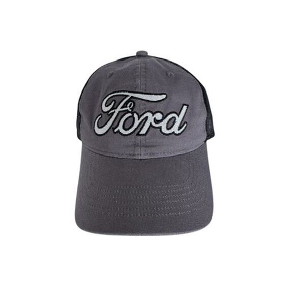 NEW!! "FORD" Snapback Hat, Still has cardboard in top but no tags,Gray Black NET - Picture 1 of 11